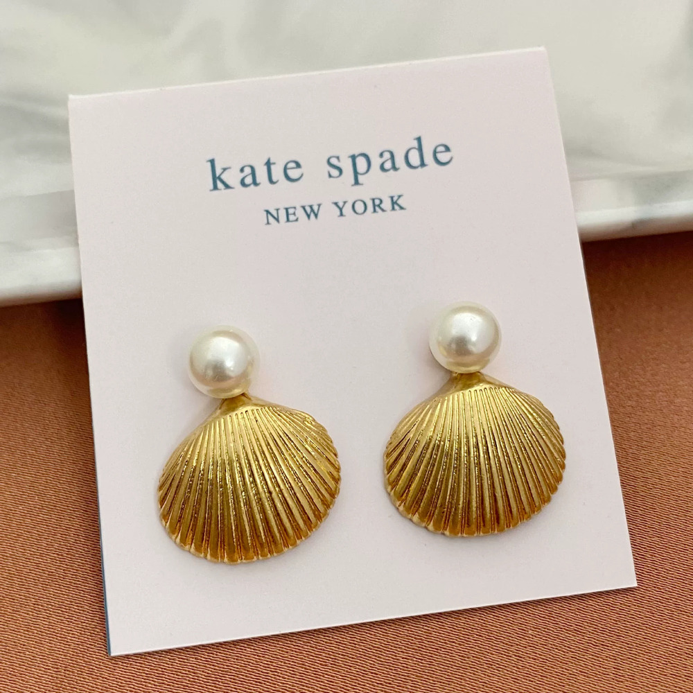 Kate SPADE Pearl Shell Stud Earrings Metal